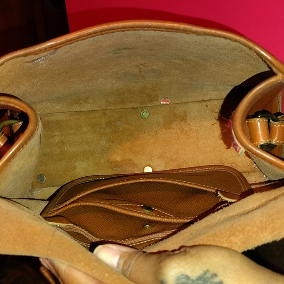 Vtg Dooney & Bourke Essex Shoulder Bag British Tan - Picture 9 of 9